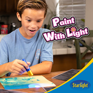 Starlight Light-Activated Paper Art Kit – Animal Kingdom Theme, Mess-Free Craft for Kids