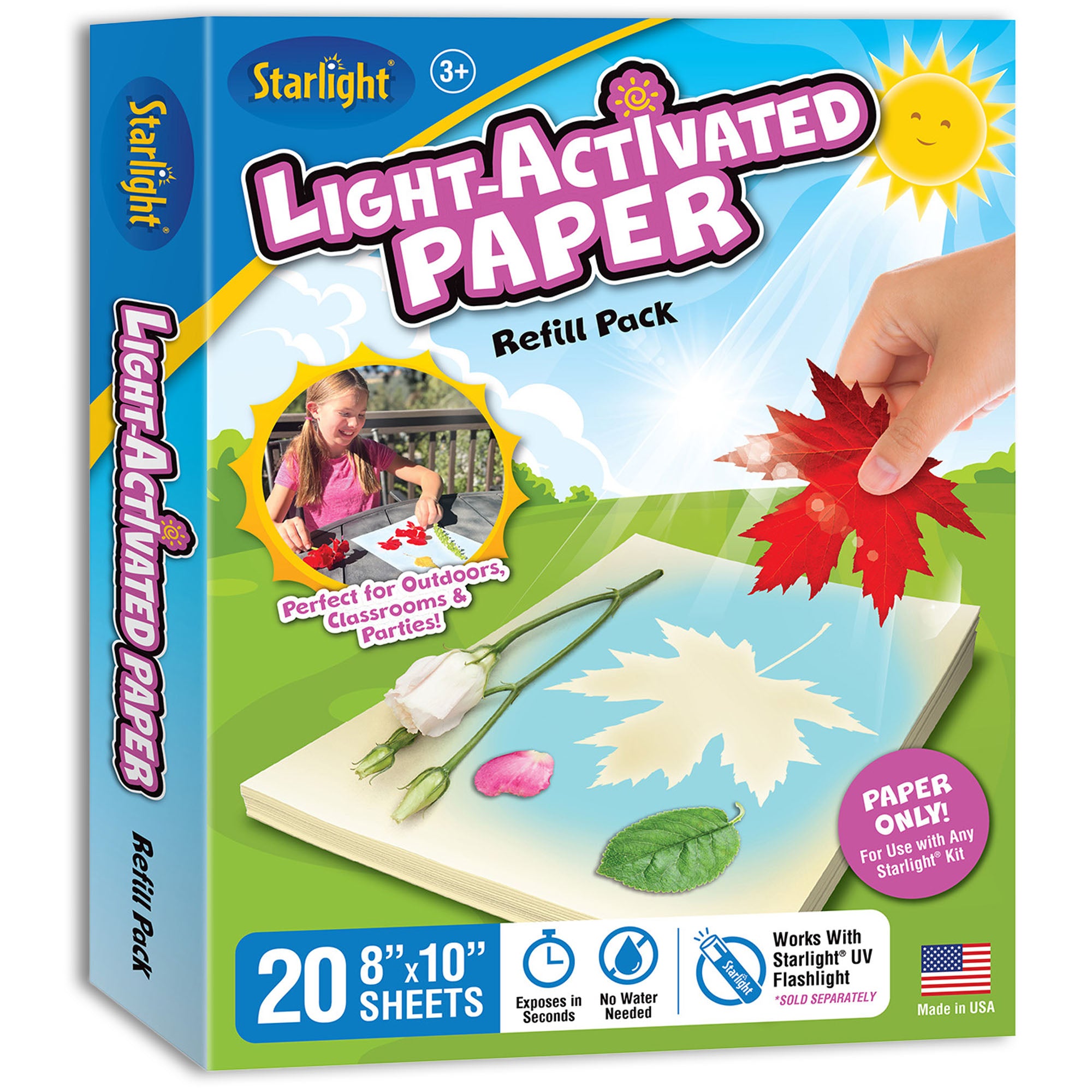 Starlight Light-Activated Art Paper Kit | Create Art With Light ...