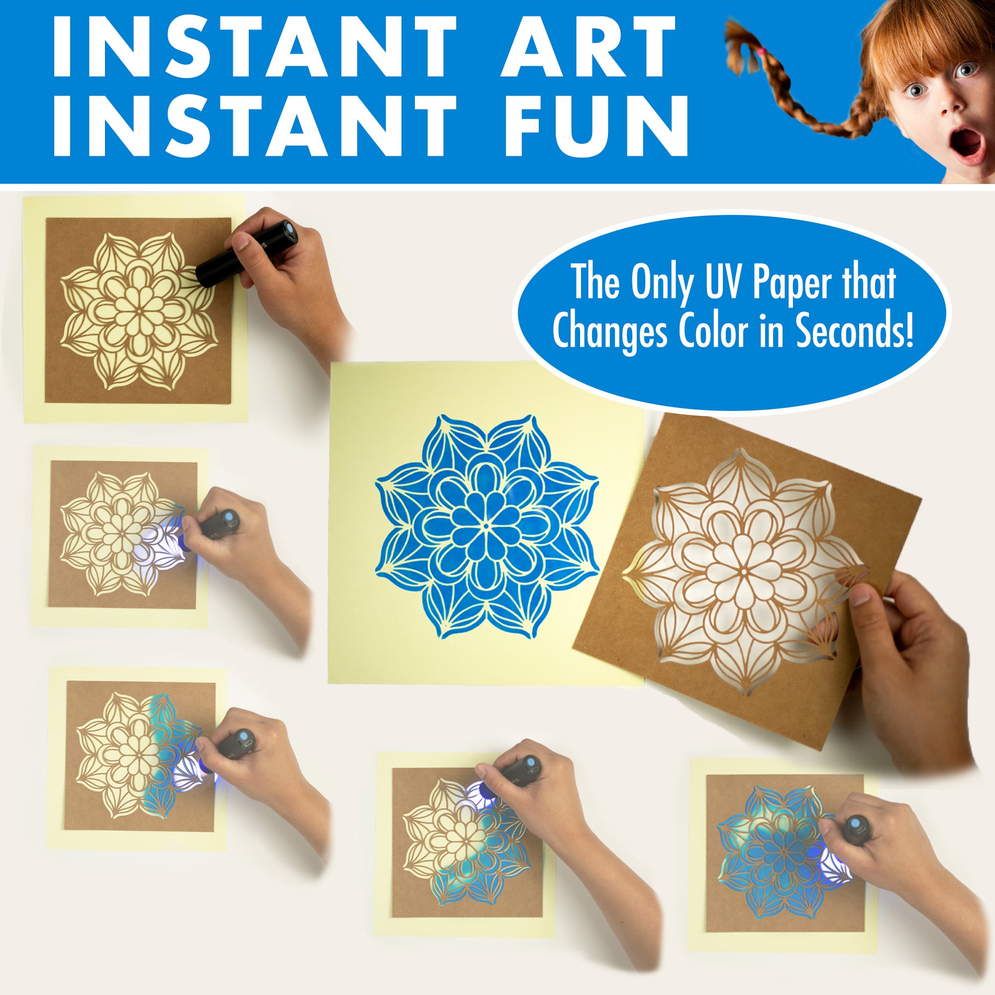 Starlight UV Light-Activated Paper Kit | Sun-Sensitive Art & STEM Fun ...