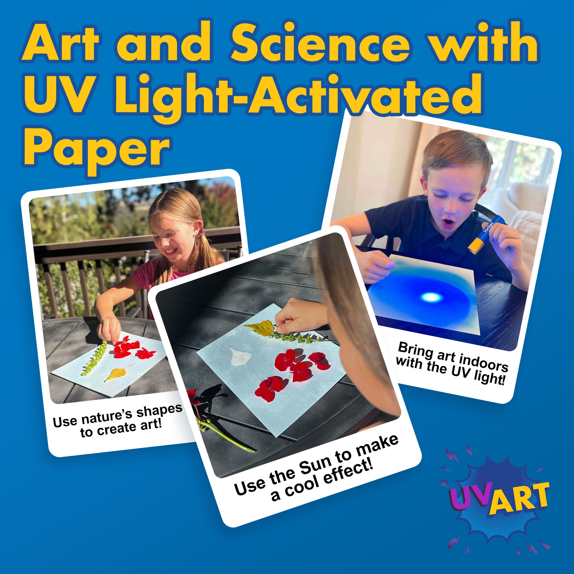 Starlight UV Light-Activated Paper Kit | Sun-Sensitive Art & STEM Fun ...